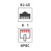 Компьютерная розетка -1 RJ-45 CAT5e