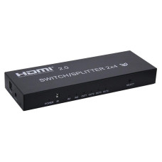 SA-Switcher/Splitter-hdmi 2x4 4k@60Hz  разветвитель переключатель HDMI 2входа на 4 выхода